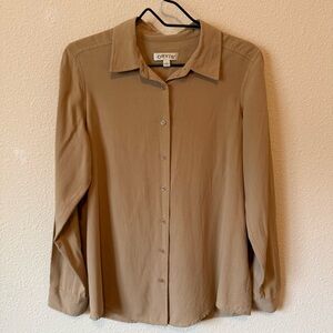 Orvis  Women’s Small Silk Button Down Shirt Causal Outdoors